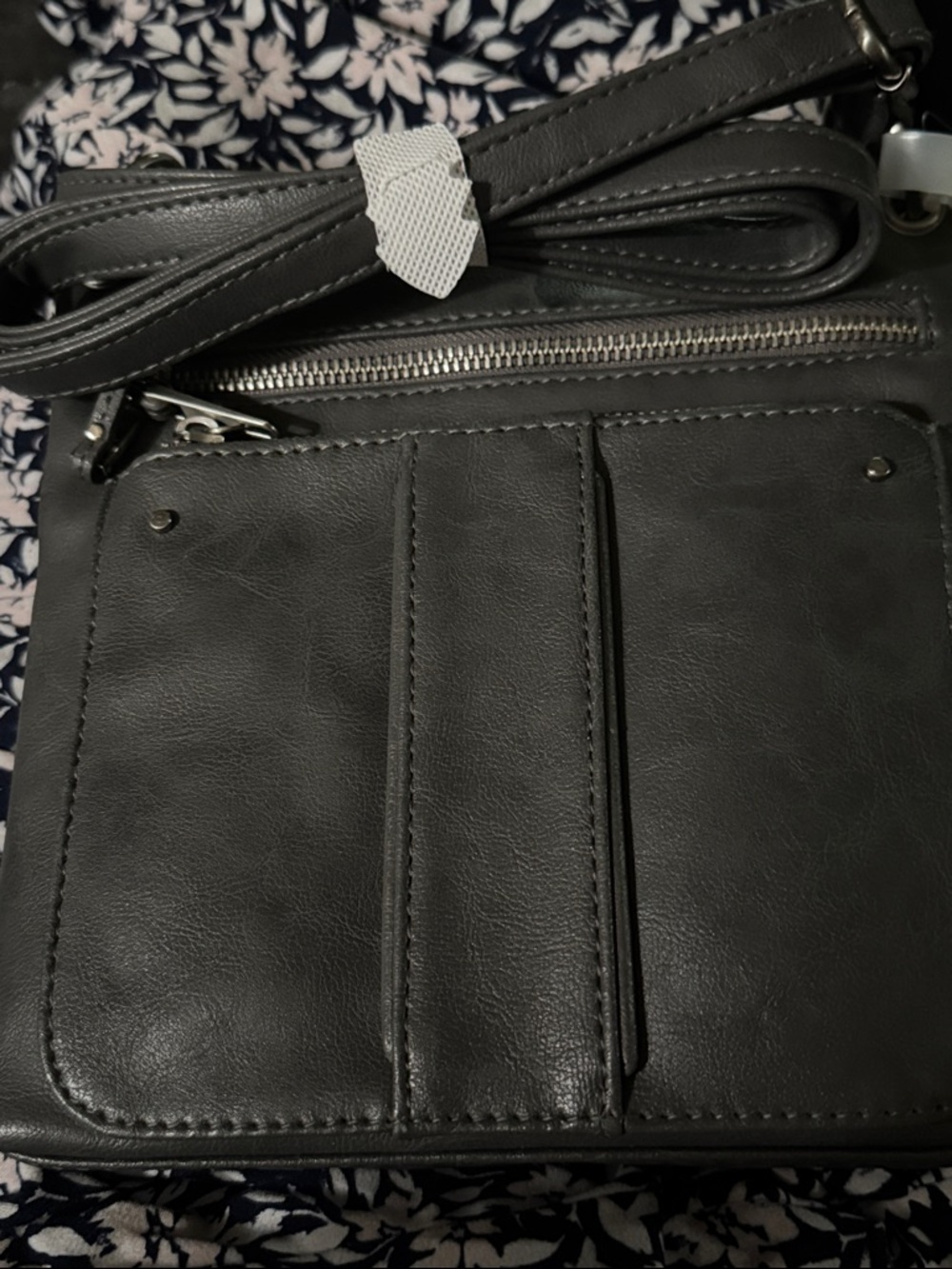NWT Time and Tru Gray Crossbody Bag - Sleek Everyday Carry
